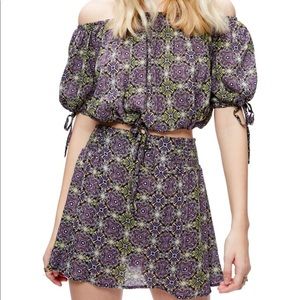 Free People Crop Top & Skirt